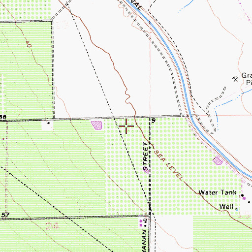 Topographic Map of East Side Detention Dike Number 1 Dam, CA