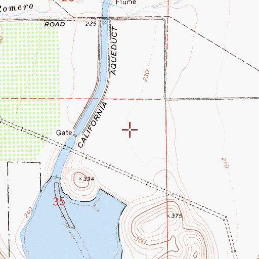 Topographic Map of San Luis Dike Dam, CA