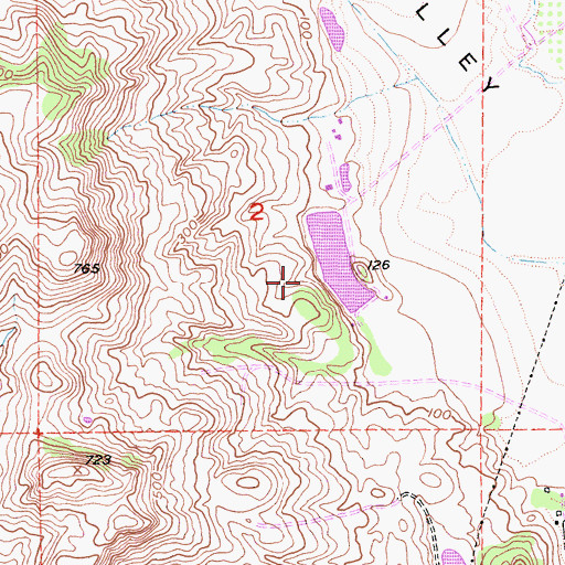 Topographic Map of Terminal Dam, CA