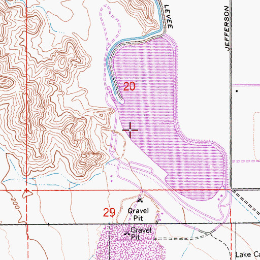 Topographic Map of West Side Detention Dike Number 4 Dam, CA