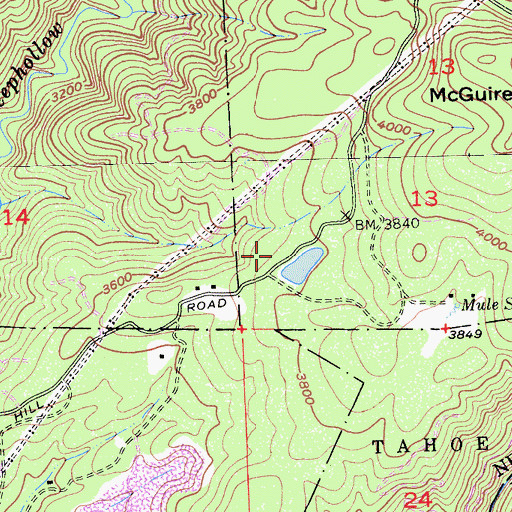 Topographic Map of Liberty Hill Dam, CA