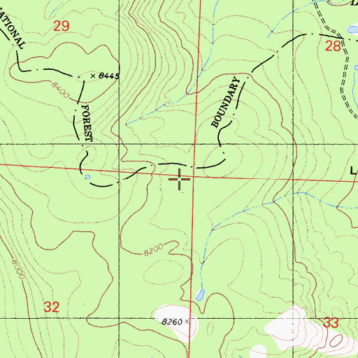 Topographic Map of Summit Lake Dam, CA