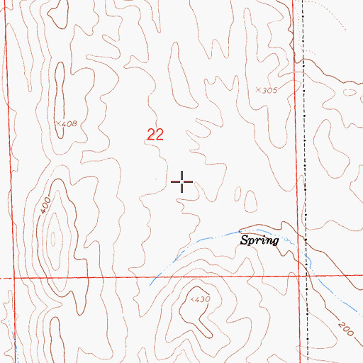 Topographic Map of Funks Dam, CA