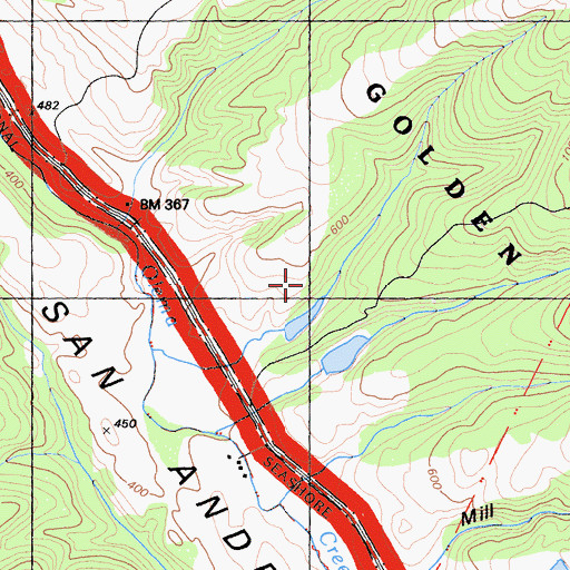 Topographic Map of Hagmaier Dam North, CA