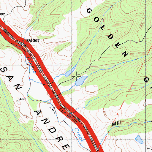 Topographic Map of Hagmaier Dam South, CA
