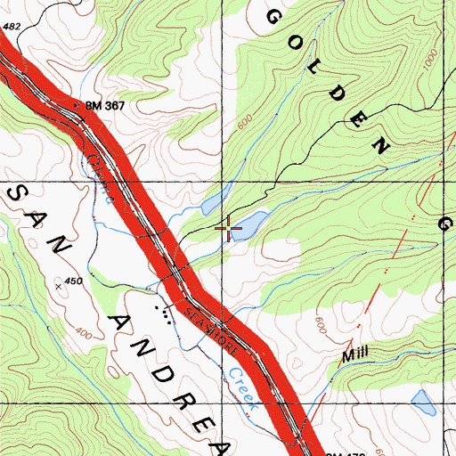 Topographic Map of Hagmaier Pond South, CA