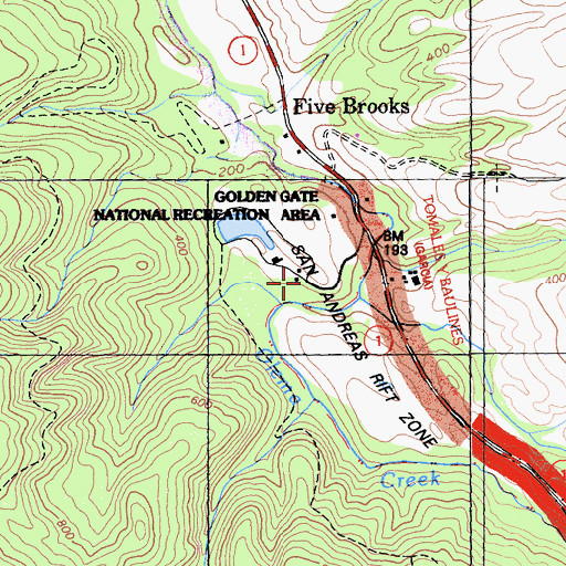 Topographic Map of Mill Pond, CA