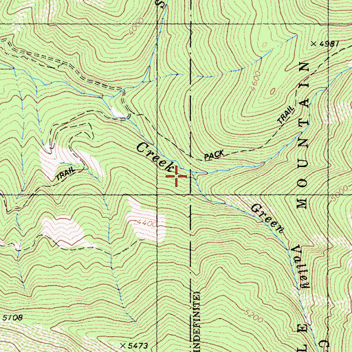 Topographic Map of Green Valley Creek, CA