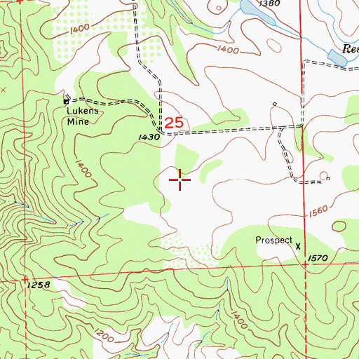 Topographic Map of KFIA-AM (Carmichael), CA