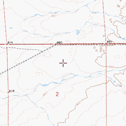 Topographic Map of KTCD-AM (Cottonwood), CA