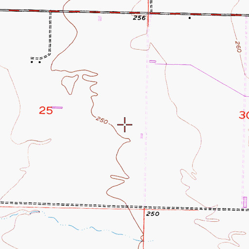Topographic Map of KCHJ-AM (Delano), CA