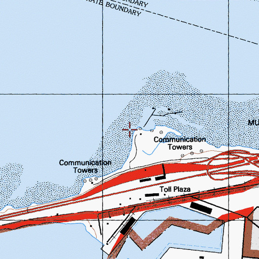 Topographic Map of KABL-AM (Oakland), CA