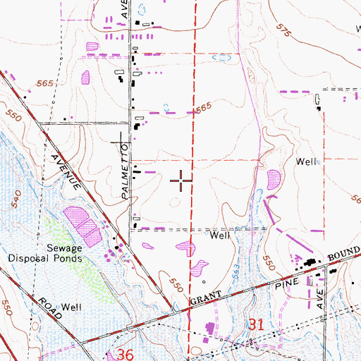 Topographic Map of KTSJ-AM (Pomona), CA
