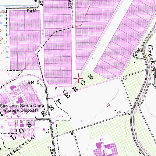 Topographic Map of KNTA-AM (Santa Clara), CA