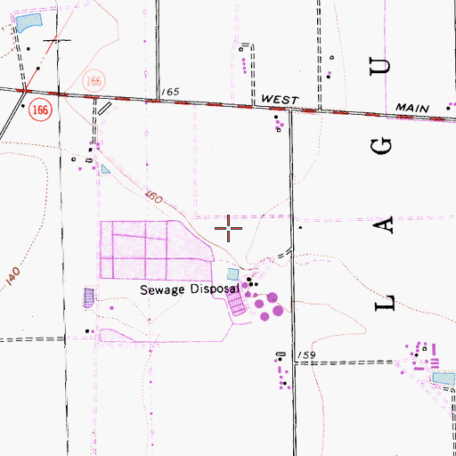 Topographic Map of KSMA-AM (Santa Maria), CA