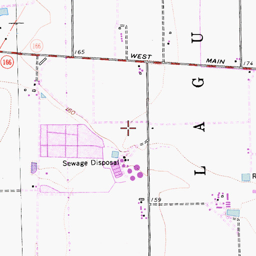 Topographic Map of KSBQ-AM (Santa Maria), CA