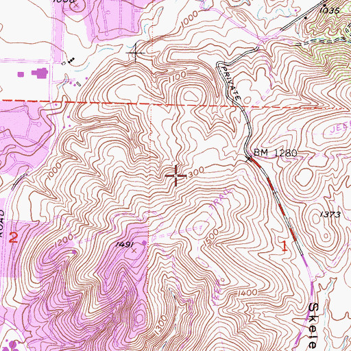 Topographic Map of KMDY-AM (Thousand Oaks), CA