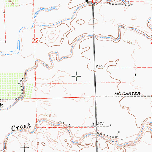 Topographic Map of KXDA-FM (Chowchilla), CA
