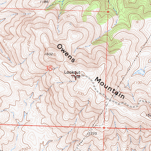 Topographic Map of KFIG-FM (Fresno), CA