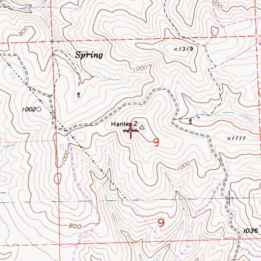 Topographic Map of KLFA-FM (King City), CA