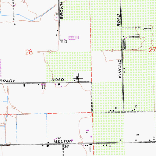 Topographic Map of KVFX-FM (Manteca), CA