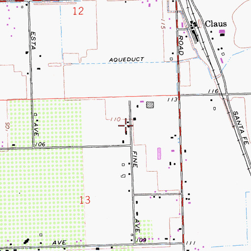 Topographic Map of KJSN-FM (Modesto), CA