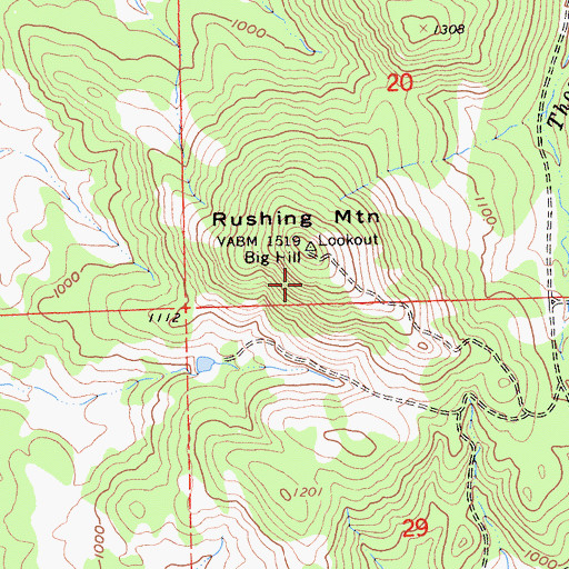 Topographic Map of KDJK-FM (Oakdale), CA