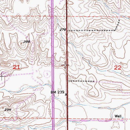Topographic Map of KXHM-FM (Orland), CA
