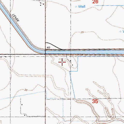 Topographic Map of KSFM-FM (Woodland), CA