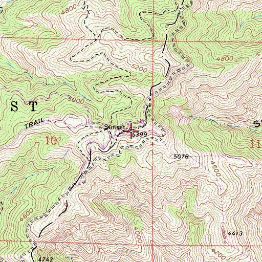 Topographic Map of KSCI-TV (San Bernardino), CA