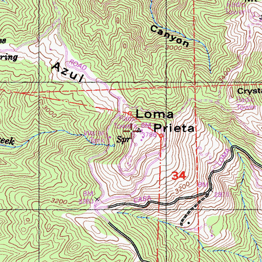 Topographic Map of KNTV-TV (San Jose), CA
