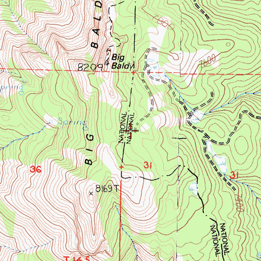 Topographic Map of KMPH-TV (Visalia), CA