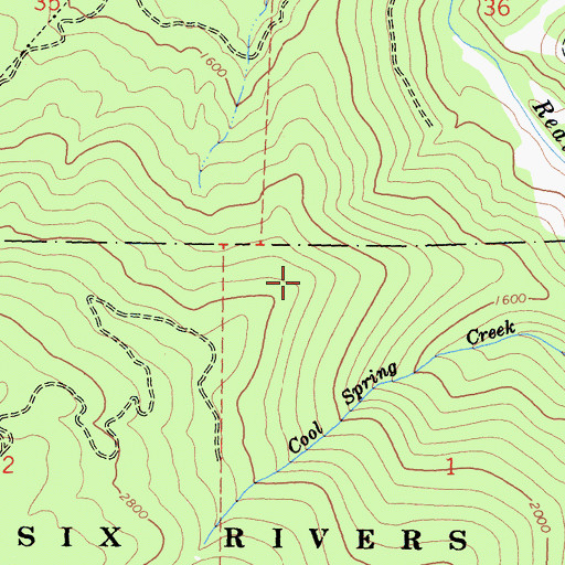Topographic Map of McElahan Cabin (historical), CA