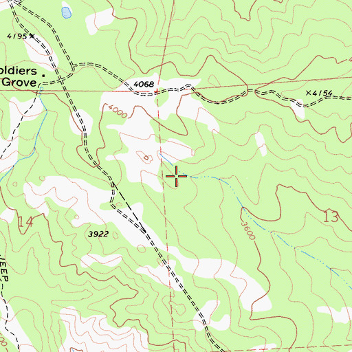 Topographic Map of Mule Basin, CA