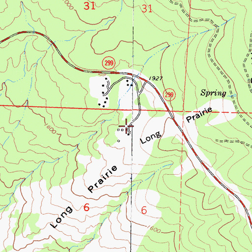 Topographic Map of Preston Ranch (historical), CA