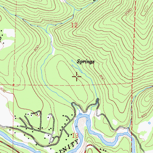 Topographic Map of Russell Cabin (historical), CA