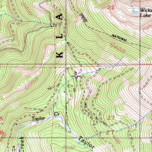 Topographic Map of Zarina Mine, CA