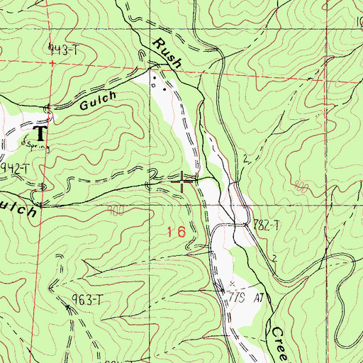 Topographic Map of Bear Gulch, CA