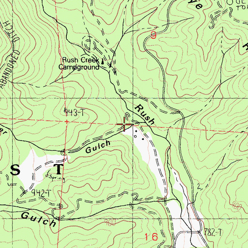 Topographic Map of Deer Gulch, CA
