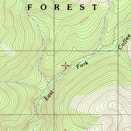 Topographic Map of Holland Mine, CA