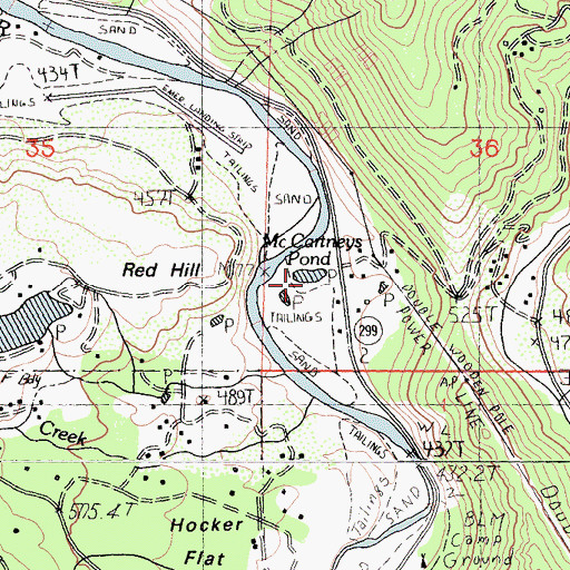 Topographic Map of McCartneys Pond, CA