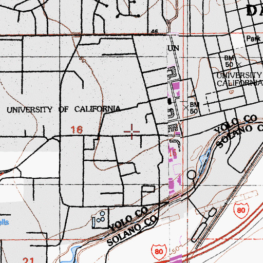 Topographic Map of Haring Hall, CA