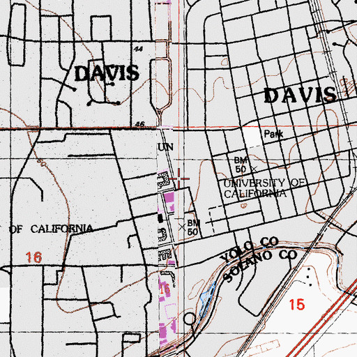 Topographic Map of Hickey Gymnasium, CA