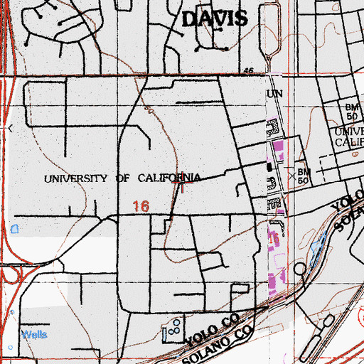 Topographic Map of Kleiber Hall, CA