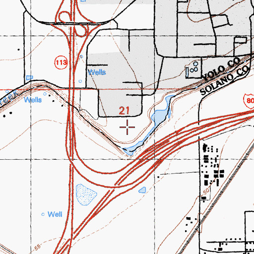 Topographic Map of Shields Grove Arboretum, CA