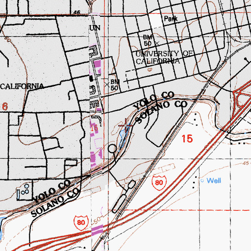 Topographic Map of Wyatt Pavilion Theatre, CA