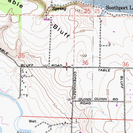 Topographic Map of Clark School (historical), CA