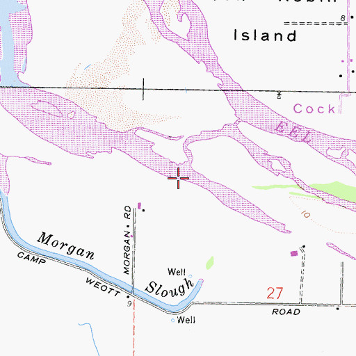 Topographic Map of East Lake Slough, CA