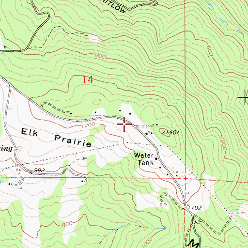 Topographic Map of Excelsior School (historical), CA