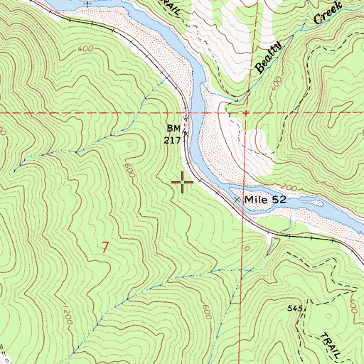 Topographic Map of Smith (historical), CA